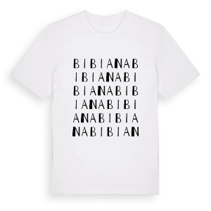 Bibiana ordlek t-shirt – ekologisk bomull t-shirt från Pinshirt