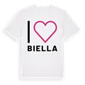 Jag älskar Biella t-shirt stort tryck
