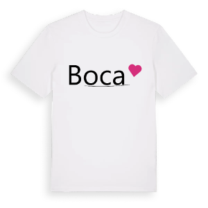 Boca hjärta t-shirt – ekologisk bomull t-shirt från Pinshirt