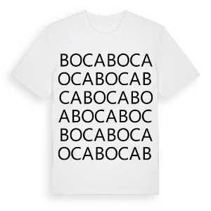 Boca ordlek t-shirt – ekologisk bomull t-shirt från Pinshirt