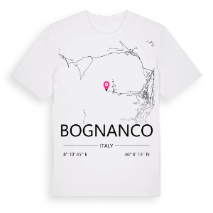 Bognanco karta t-shirt – ekologisk bomull t-shirt från Pinshirt