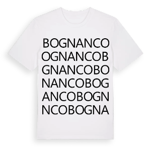 Bognanco ordlek t-shirt – ekologisk bomull t-shirt från Pinshirt