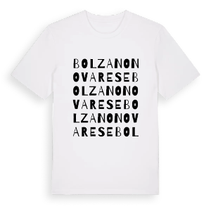 Bolzano Novarese ordlek t-shirt – ekologisk bomull t-shirt från Pinshirt