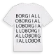 Borgiallo ordlek t-shirt