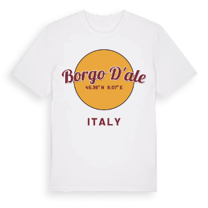 Borgo d'Ale cirkel t-shirt – ekologisk bomull t-shirt från Pinshirt
