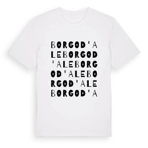Borgo d'Ale ordlek t-shirt – ekologisk bomull t-shirt från Pinshirt