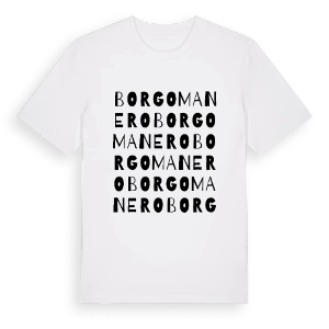 Borgomanero ordlek t-shirt – ekologisk bomull t-shirt från Pinshirt
