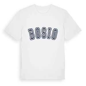 Bosio college t-shirt – ekologisk bomull t-shirt från Pinshirt