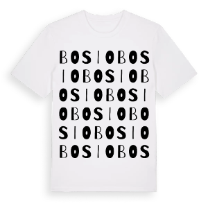 Bosio ordlek t-shirt – ekologisk bomull t-shirt från Pinshirt