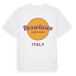 Bossolasco cirkel t-shirt – ekologisk bomull t-shirt från Pinshirt