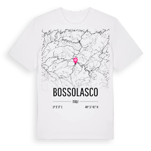Bossolasco karta t-shirt – ekologisk bomull t-shirt från Pinshirt