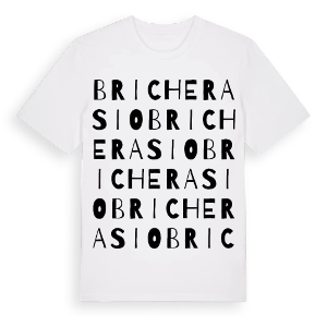 Bricherasio ordlek t-shirt – ekologisk bomull t-shirt från Pinshirt