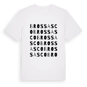 Brossasco ordlek t-shirt – ekologisk bomull t-shirt från Pinshirt