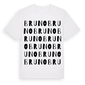 Bruno ordlek t-shirt – ekologisk bomull t-shirt från Pinshirt