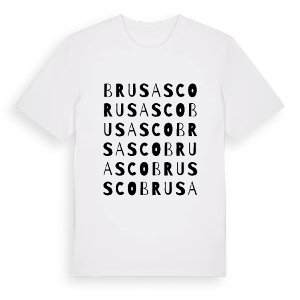 Brusasco ordlek t-shirt – ekologisk bomull t-shirt från Pinshirt