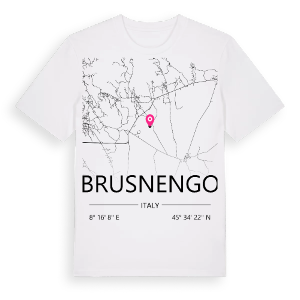 Brusnengo karta t-shirt – ekologisk bomull t-shirt från Pinshirt