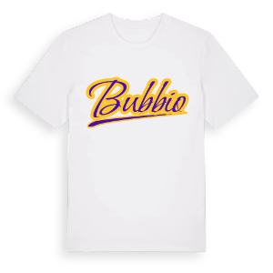 Bubbio baseball t-shirt – ekologisk bomull t-shirt från Pinshirt