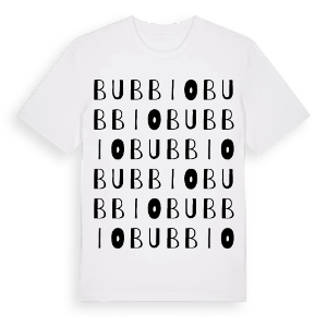 Bubbio ordlek t-shirt – ekologisk bomull t-shirt från Pinshirt