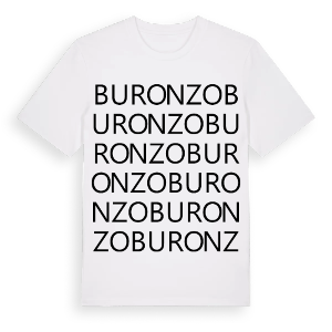 Buronzo ordlek t-shirt – ekologisk bomull t-shirt från Pinshirt