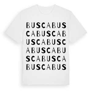 Busca ordlek t-shirt – ekologisk bomull t-shirt från Pinshirt