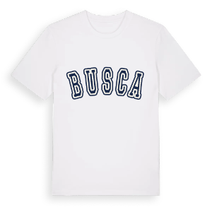 Busca college t-shirt – ekologisk bomull t-shirt från Pinshirt