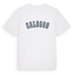 Calosso college t-shirt – ekologisk bomull t-shirt från Pinshirt