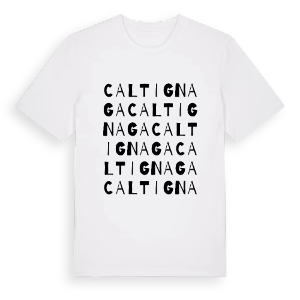 Caltignaga ordlek t-shirt – ekologisk bomull t-shirt från Pinshirt