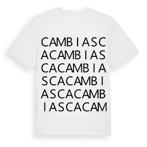 Cambiasca ordlek t-shirt – ekologisk bomull t-shirt från Pinshirt