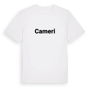 Cameri fetstil t-shirt – ekologisk bomull t-shirt från Pinshirt