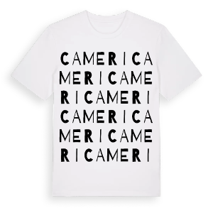 Cameri ordlek t-shirt – ekologisk bomull t-shirt från Pinshirt