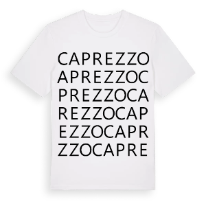 Caprezzo ordlek t-shirt – ekologisk bomull t-shirt från Pinshirt