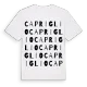 Capriglio ordlek t-shirt