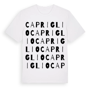 Capriglio ordlek t-shirt – ekologisk bomull t-shirt från Pinshirt