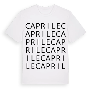 Caprile ordlek t-shirt – ekologisk bomull t-shirt från Pinshirt
