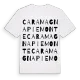 Caramagna Piemonte ordlek t-shirt