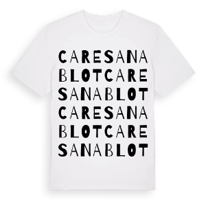 Caresanablot ordlek t-shirt – ekologisk bomull t-shirt från Pinshirt