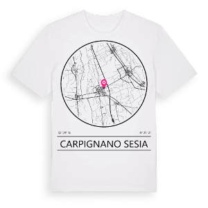 Carpignano Sesia t-shirt – ekologisk bomull t-shirt från Pinshirt