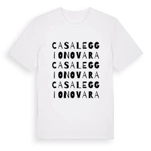 Casaleggio Novara ordlek t-shirt – ekologisk bomull t-shirt från Pinshirt