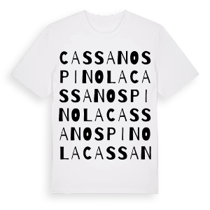 Cassano Spinola ordlek t-shirt – ekologisk bomull t-shirt från Pinshirt