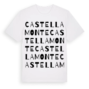 Castellamonte ordlek t-shirt – ekologisk bomull t-shirt från Pinshirt