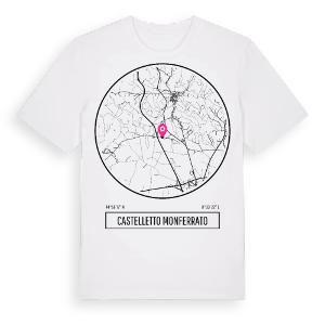 Castelletto Monferrato t-shirt – ekologisk bomull t-shirt från Pinshirt