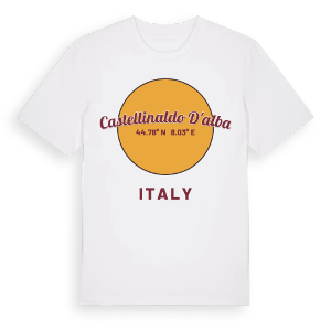 Castellinaldo d'Alba cirkel t-shirt – ekologisk bomull t-shirt från Pinshirt