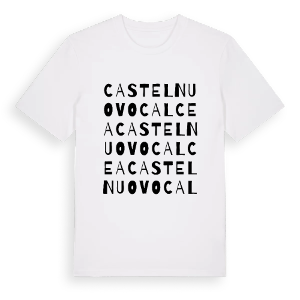 Castelnuovo Calcea ordlek t-shirt – ekologisk bomull t-shirt från Pinshirt