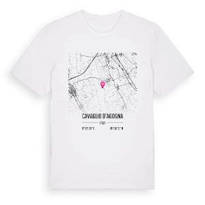 Cavaglio d'Agogna karta t-shirt – ekologisk bomull t-shirt från Pinshirt