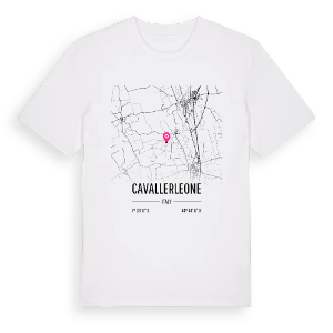 Cavallerleone karta t-shirt – ekologisk bomull t-shirt från Pinshirt