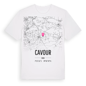 Cavour karta t-shirt – ekologisk bomull t-shirt från Pinshirt