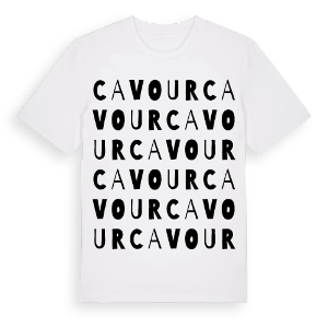 Cavour ordlek t-shirt – ekologisk bomull t-shirt från Pinshirt