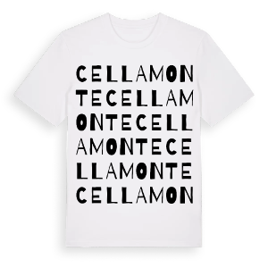 Cella Monte ordlek t-shirt – ekologisk bomull t-shirt från Pinshirt
