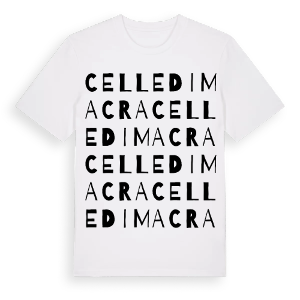 Celle di Macra ordlek t-shirt – ekologisk bomull t-shirt från Pinshirt