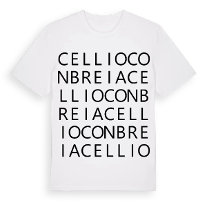 Cellio con Breia ordlek t-shirt – ekologisk bomull t-shirt från Pinshirt